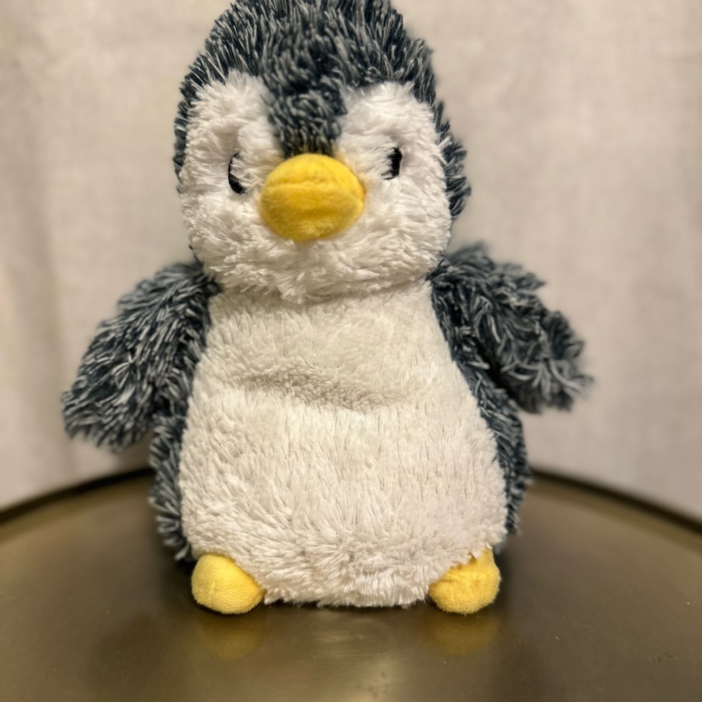 Warm Pals Plush Penguin - Gray and White